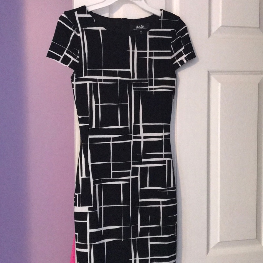 White and Black Dress